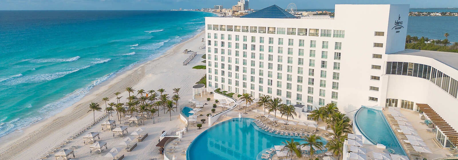 Le Blanc Spa Resort Cancun luxury adults-only all-inclusive with world-class spa, gourmet dining, and pristine beachfront in Cancun's Hotel Zone.